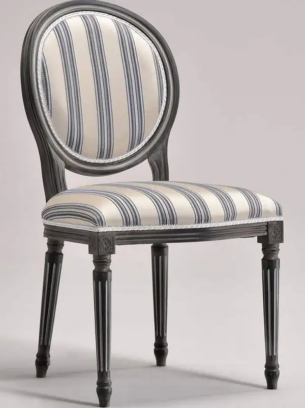 French-Inspired Mixed-Material Dining Chair — product image 3