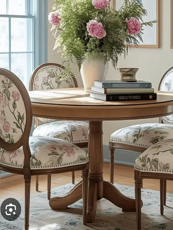 French-Inspired Mixed-Material Dining Chair — product image 4