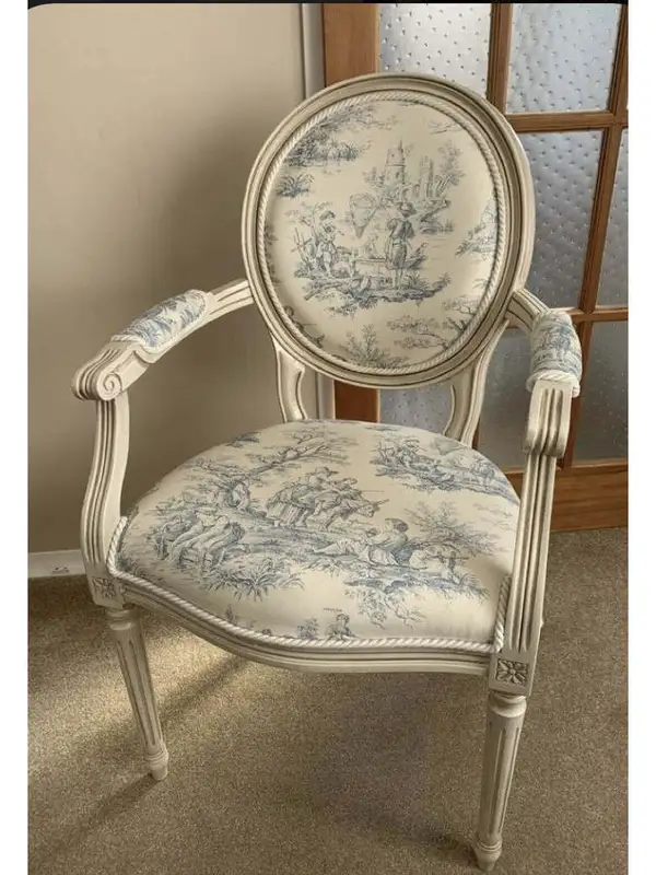 French-Inspired Mixed-Material Dining Chair — product image 5