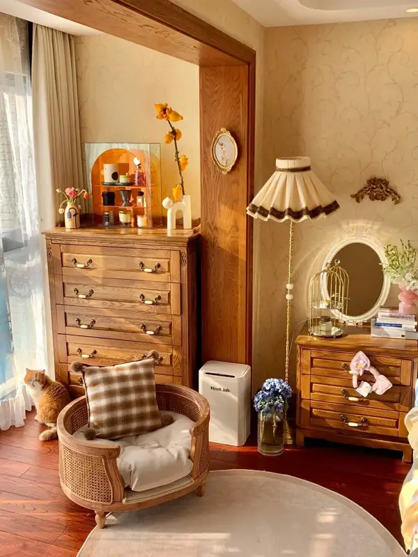French-Inspired Solid Wood Storage Chest of Drawers — product image 1
