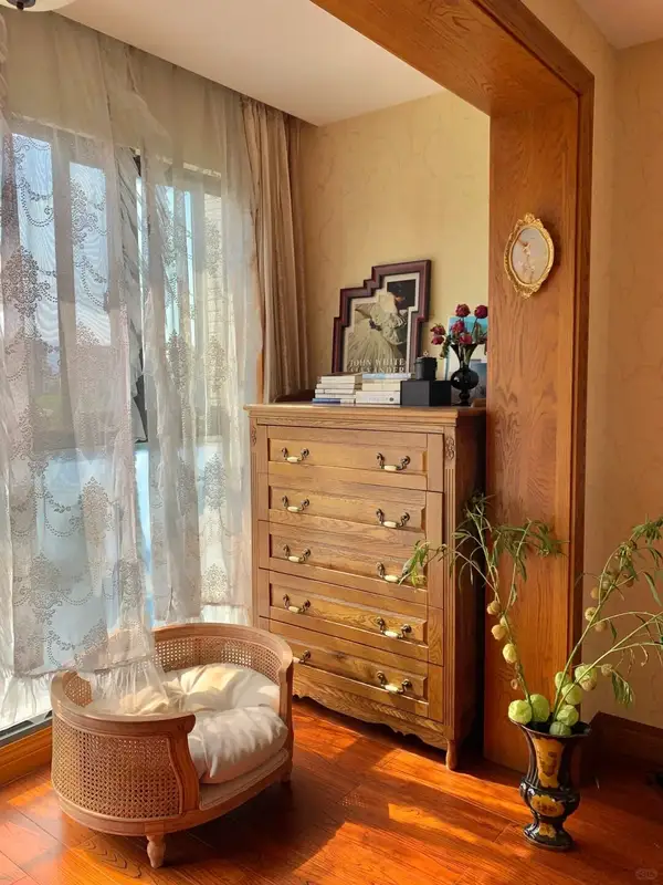 French-Inspired Solid Wood Storage Chest of Drawers — product image 3