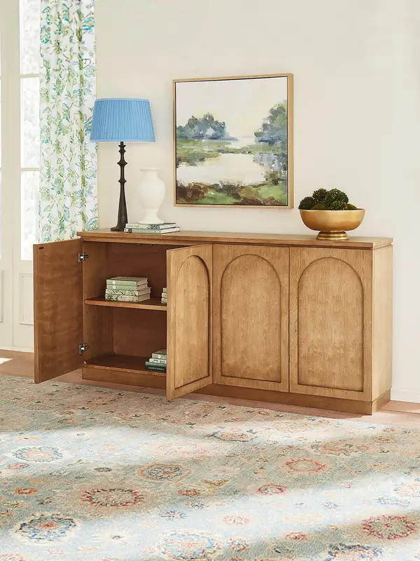 French-Inspired Solid Wood Storage Sideboard — product image 3