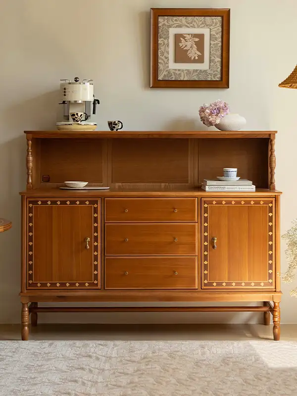 French-Inspired Solid Wood Storage Sideboard — product image 1