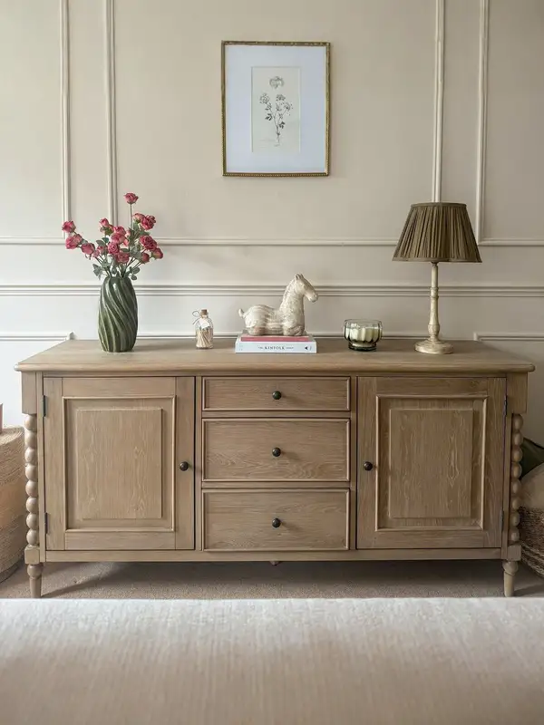 French-Inspired Solid Wood Storage Sideboard — product image 1