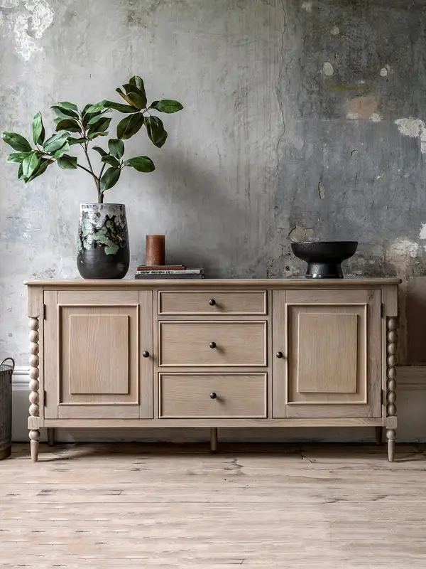 French-Inspired Solid Wood Storage Sideboard — product image 3