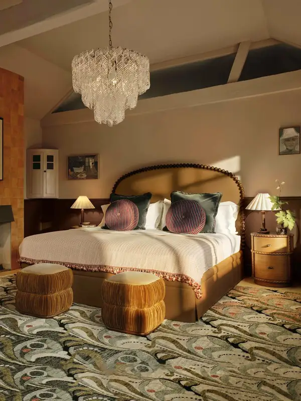 French-Inspired Solid Wood Bed — product image 1