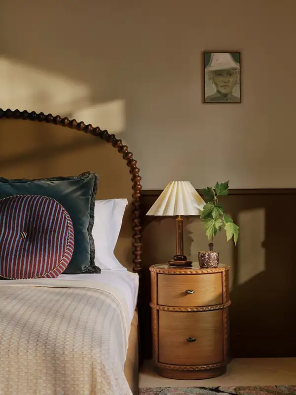 French-Inspired Solid Wood Bed — product image 2