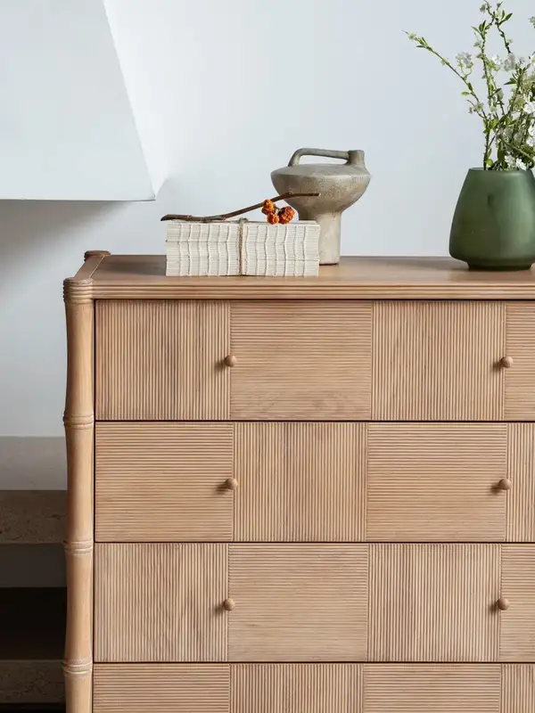 French-Inspired Solid Wood Carved Chest of Drawers — product image 5