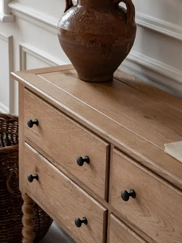 French-Inspired Solid Wood Storage Hallway Cabinet — product image 2