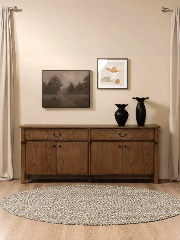French-Inspired Solid Wood Storage Sideboard — product image 2