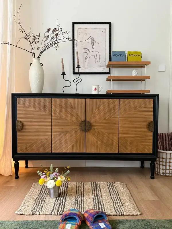 French-Inspired Solid Wood Storage Sideboard — product image 2