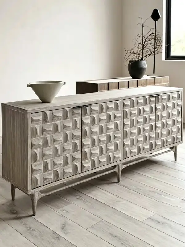 French-Inspired Solid Wood Storage Sideboard — product image 3