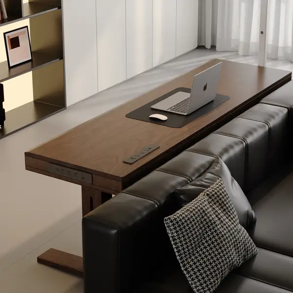 Modern Mixed-Material Adjustable Sofa — product image 3