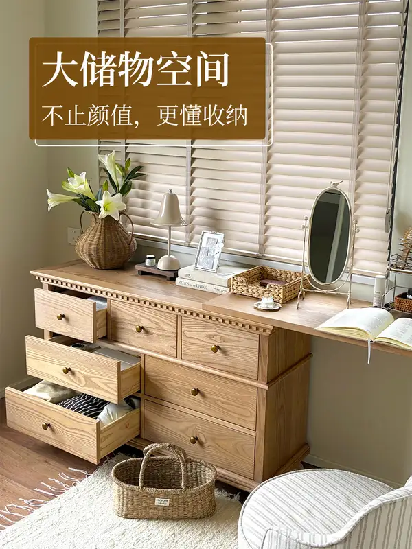 French-Inspired Mixed-Material Storage Chest of Drawers — product image 3