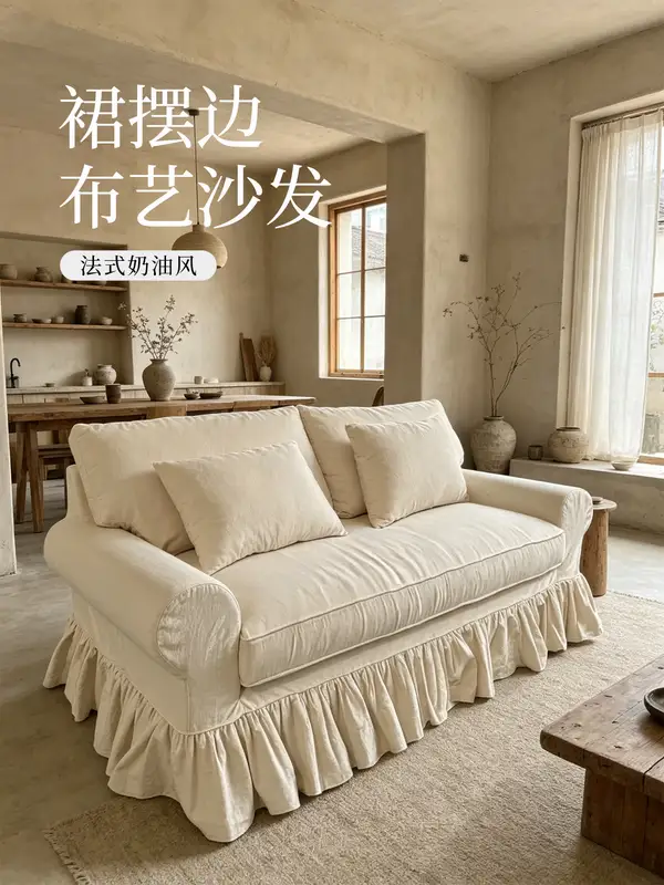 French-Inspired Upholstered Sofa — product image 1