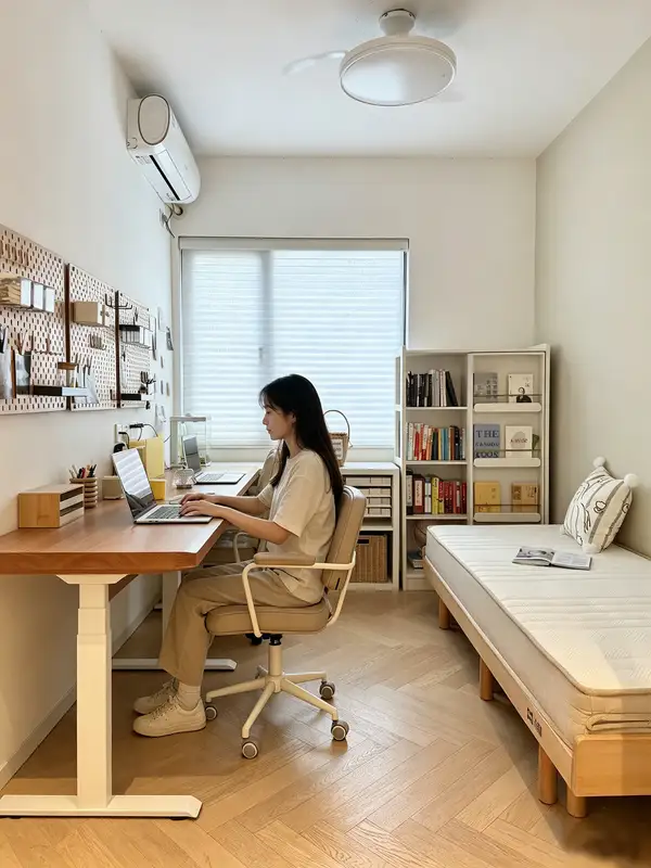 Modern Solid Wood Adjustable Desk — product image 2