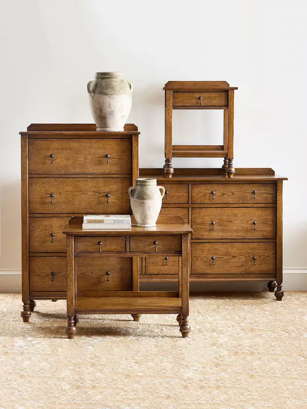 French-Inspired Solid Wood Storage Chest of Drawers — product image 5