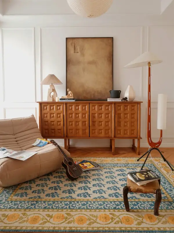 French-Inspired Solid Wood Storage Sideboard — product image 2