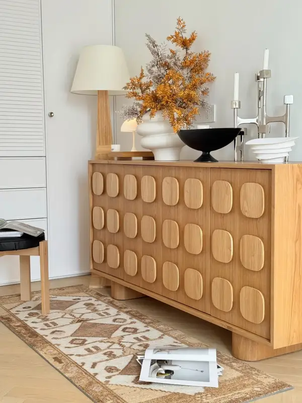 French-Inspired Solid Wood Storage Sideboard — product image 2