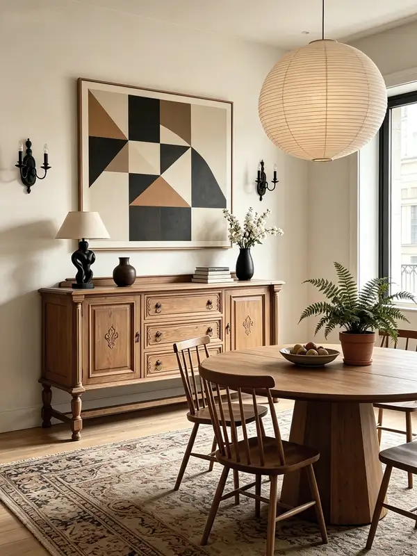 French-Inspired Solid Wood Storage Sideboard — product image 2