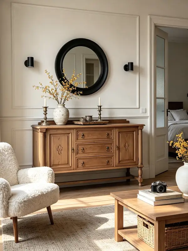 French-Inspired Solid Wood Storage Sideboard — product image 4