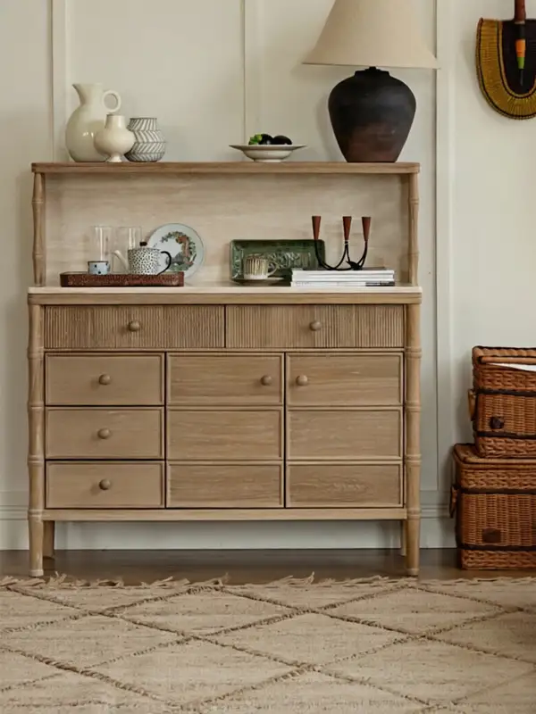 French-Inspired Solid Wood Storage Sideboard — product image 2
