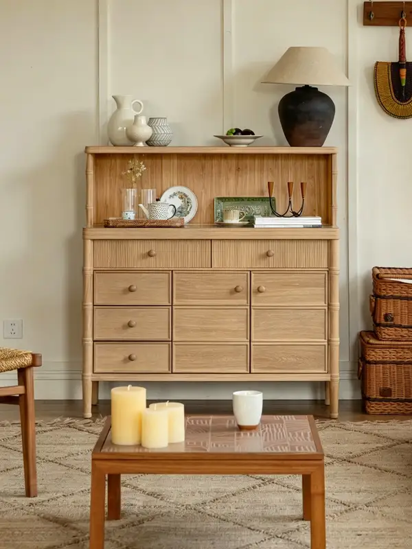 French-Inspired Solid Wood Storage Sideboard — product image 3