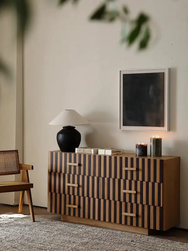 French-Inspired Solid Wood Storage Chest of Drawers — product image 1