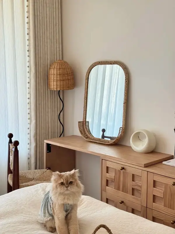 French-Inspired Mixed-Material Dressing Table — product image 3