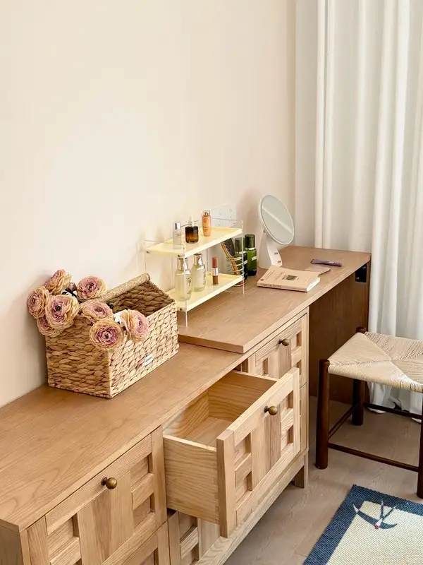 French-Inspired Mixed-Material Dressing Table — product image 4