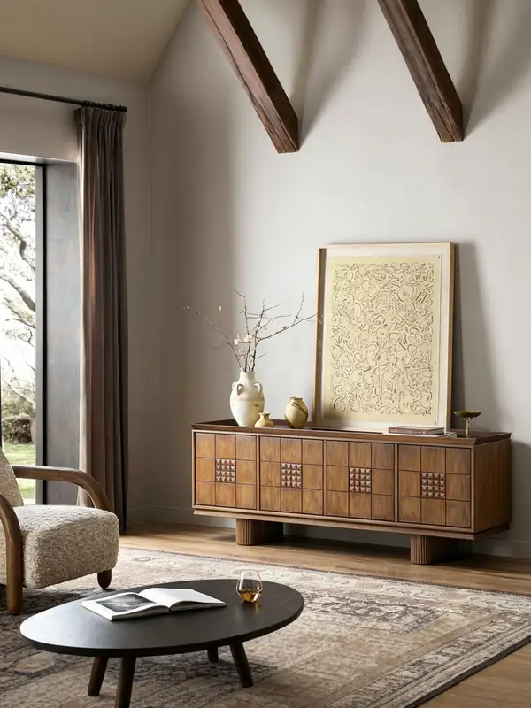 French-Inspired Solid Wood Storage Sideboard — product image 5