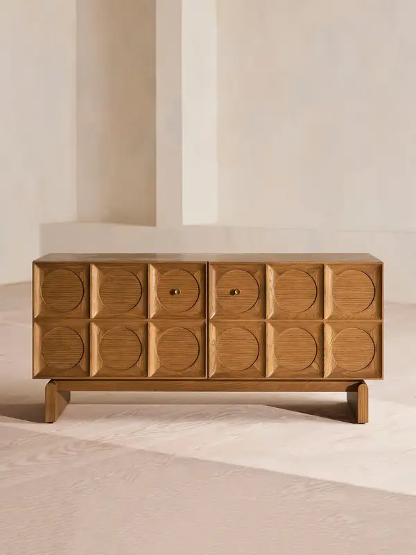 French-Inspired Solid Wood Storage Sideboard — product image 1