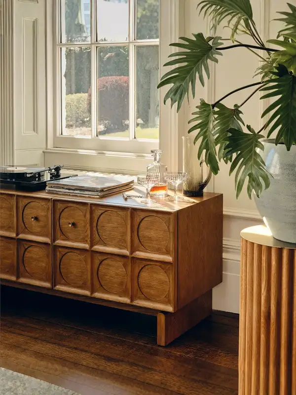 French-Inspired Solid Wood Storage Sideboard — product image 3