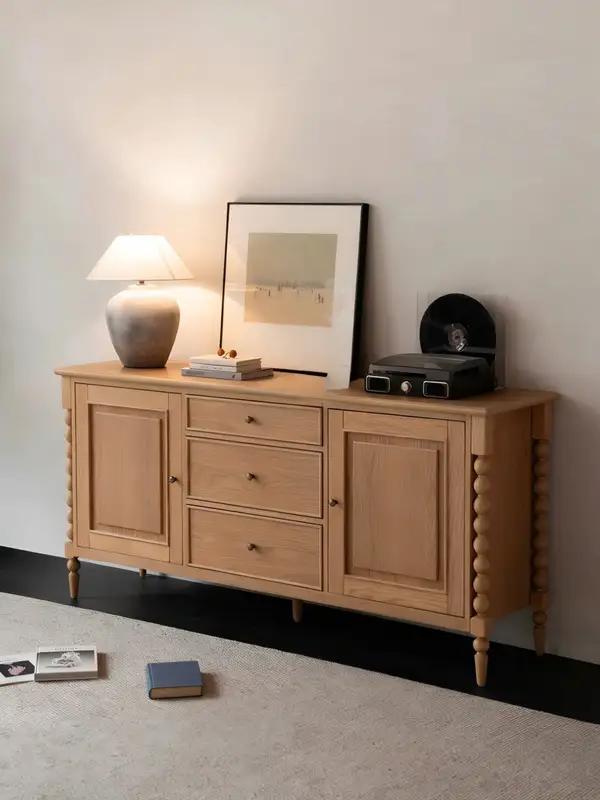 French-Inspired Solid Wood Storage Sideboard — product image 2