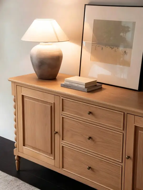 French-Inspired Solid Wood Storage Sideboard — product image 4