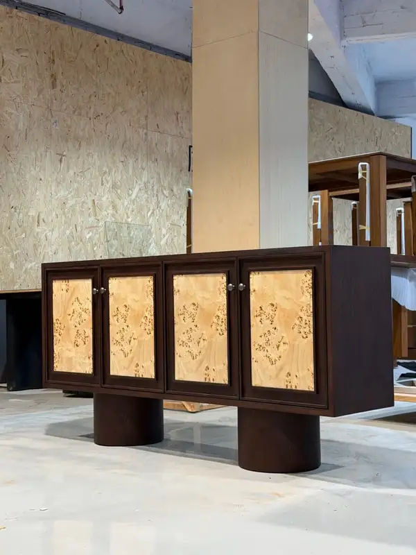 French-Inspired Solid Wood Storage Sideboard — product image 1