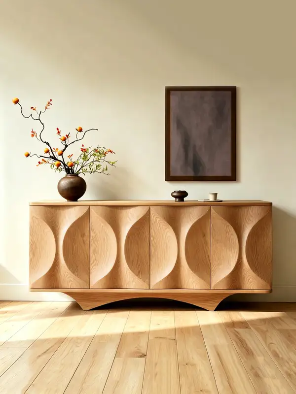 French-Inspired Solid Wood Storage Sideboard — product image 3