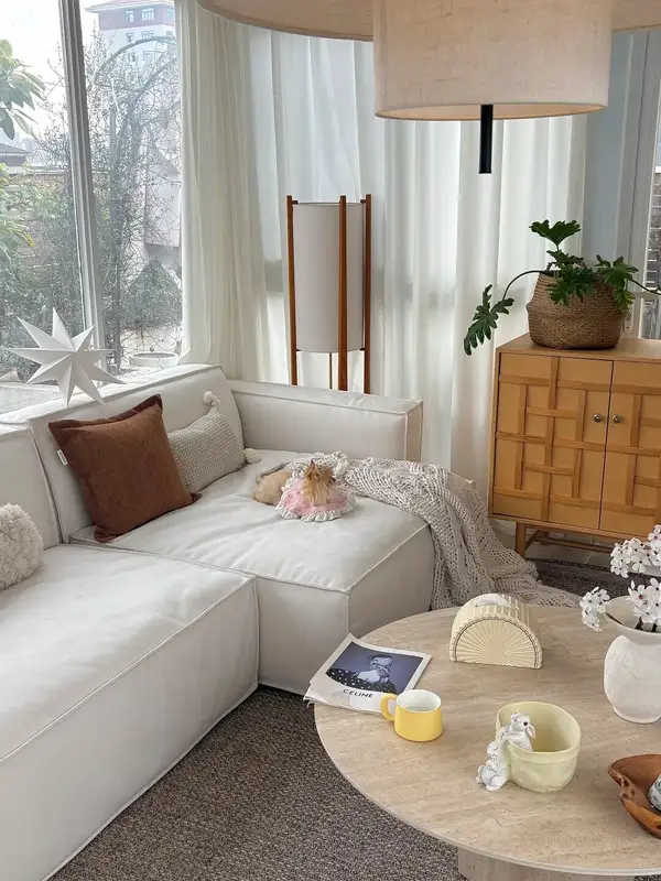 Vintage-Inspired Upholstered Sofa — product image 2