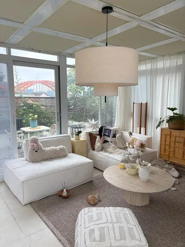 Vintage-Inspired Upholstered Sofa — product image 3