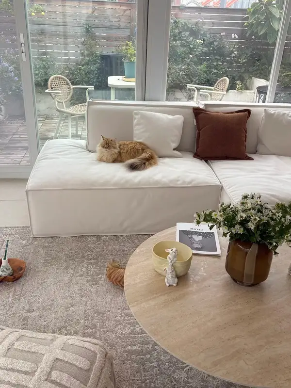 Vintage-Inspired Upholstered Sofa — product image 4