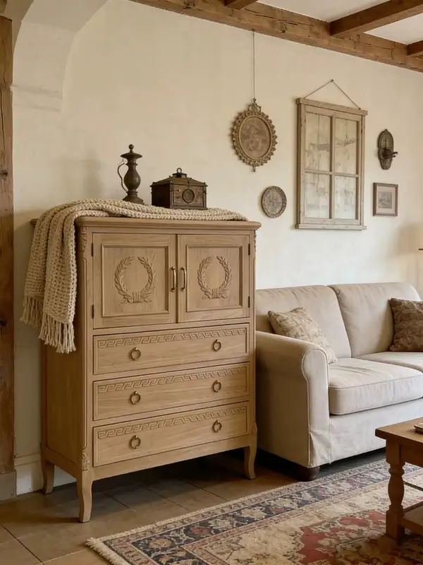 French-Inspired Solid Wood Storage Sideboard — product image 3