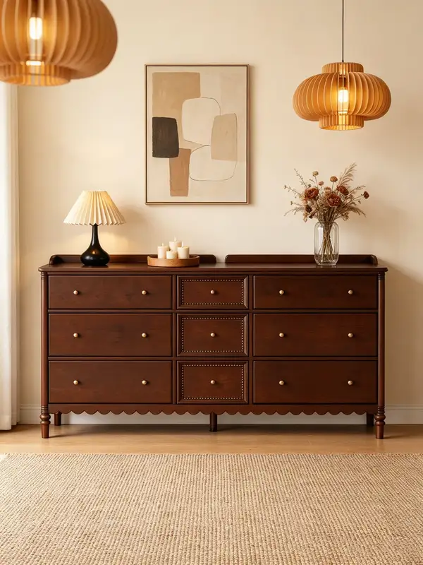French-Inspired Solid Wood Storage Chest of Drawers — product image 2