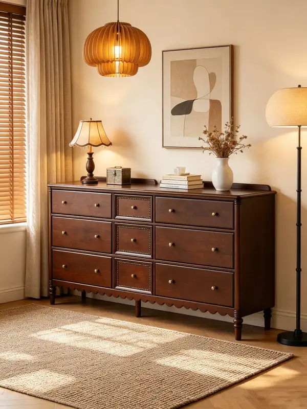 French-Inspired Solid Wood Storage Chest of Drawers — product image 5