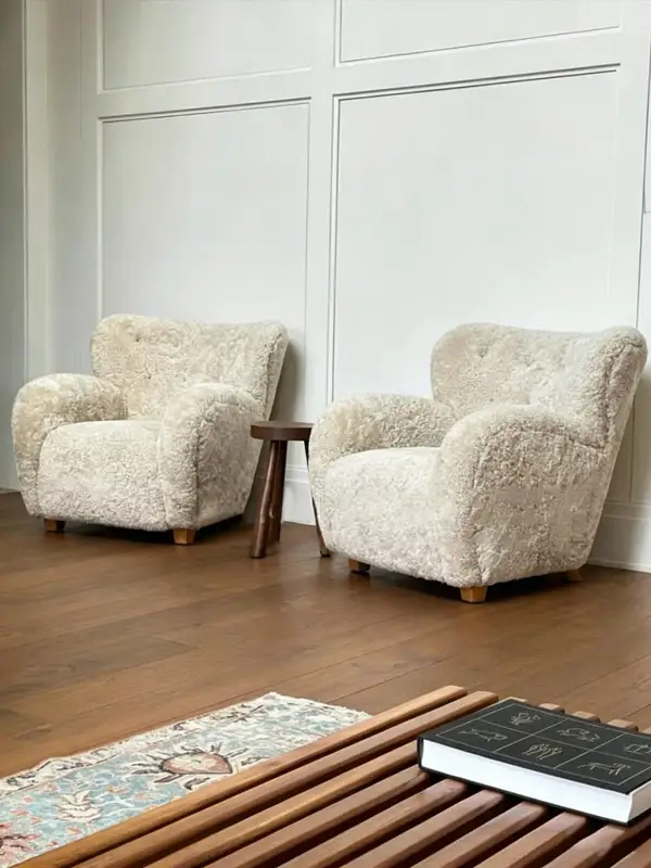 French-Inspired Mixed-Material Sofa — product image 1