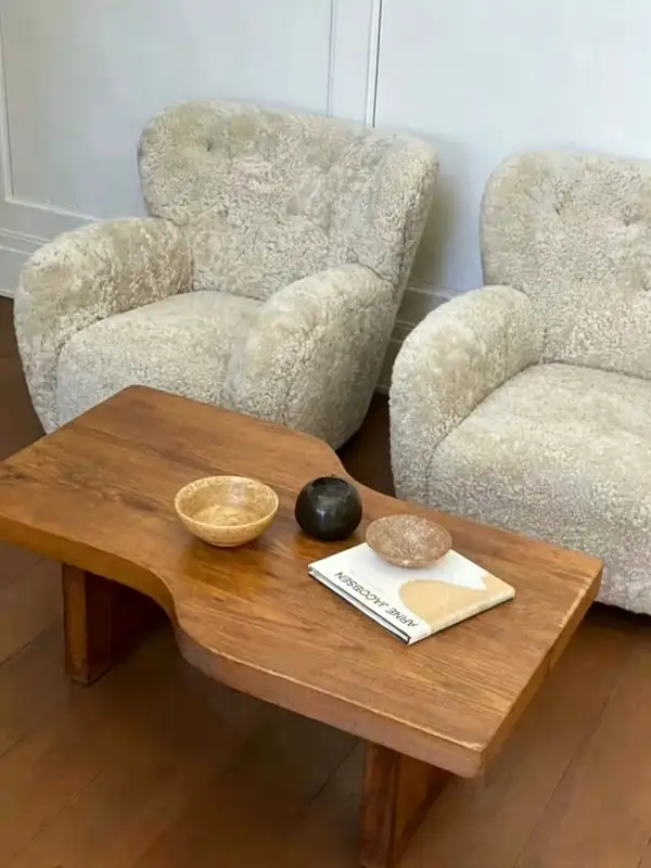French-Inspired Mixed-Material Sofa — product image 2