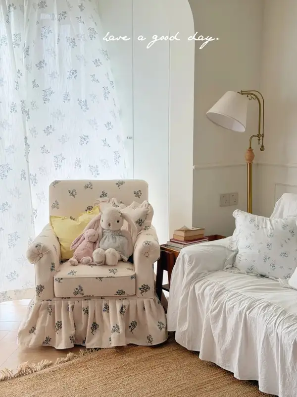 French-Inspired Mixed-Material Sofa — product image 2