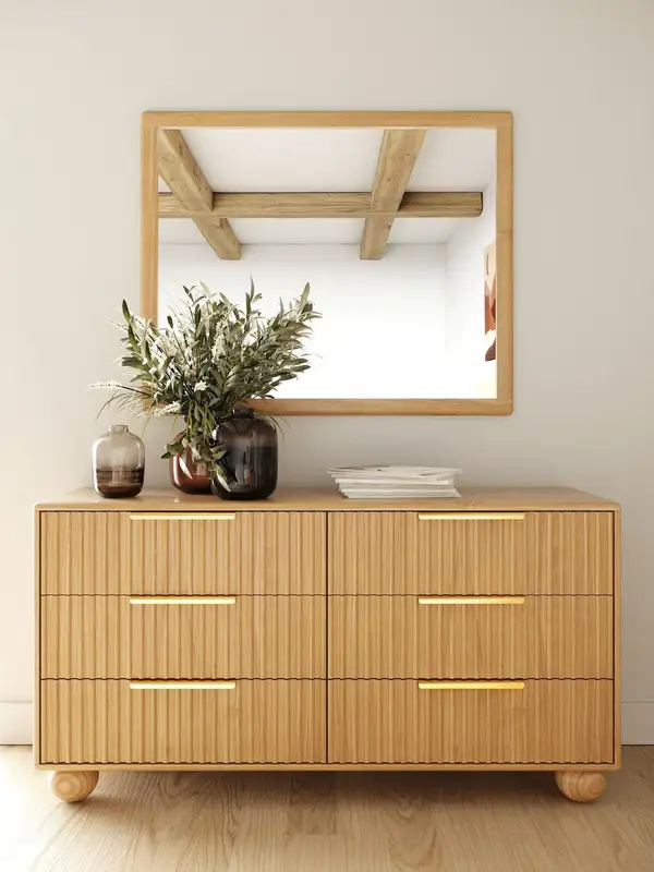 French-Inspired Solid Wood Storage Chest of Drawers — product image 1