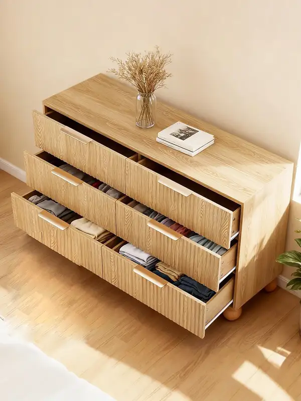 French-Inspired Solid Wood Storage Chest of Drawers — product image 2