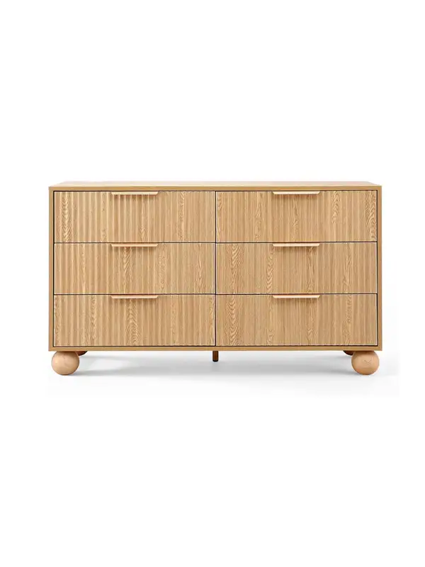 French-Inspired Solid Wood Storage Chest of Drawers — product image 5