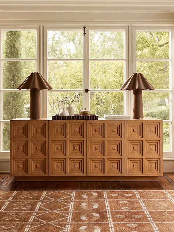 French-Inspired Solid Wood Storage Sideboard — product image 1